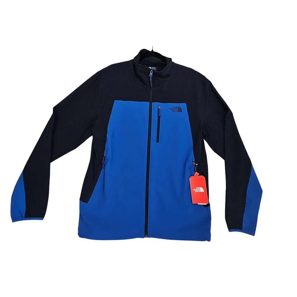 North Face Windwall Jacket Men L Apex NEW Nimble Slim Fit Softshell Blue Navy